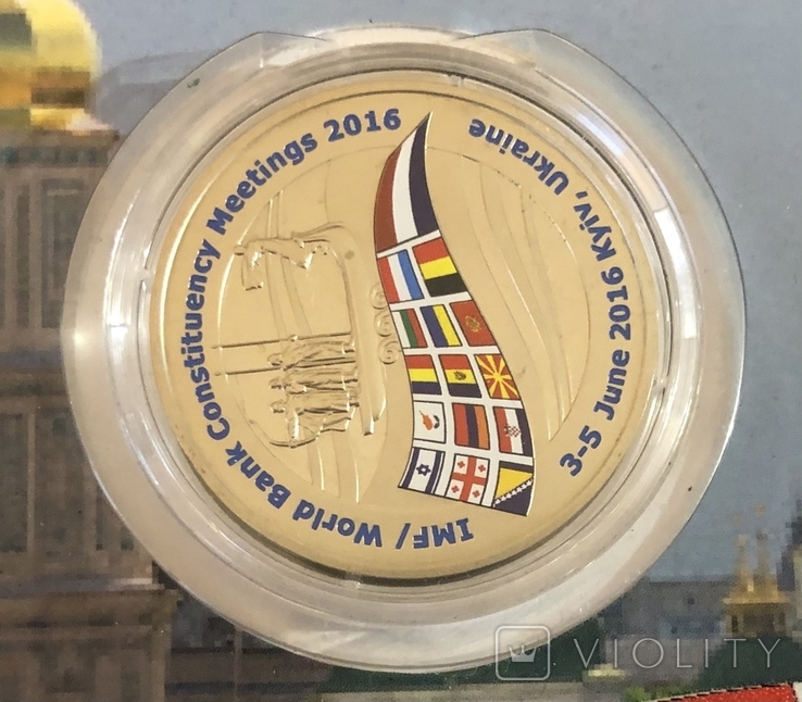Жетон НБУ памятная медаль ЕБРР 2016 год тираж 250 штук, фото №5