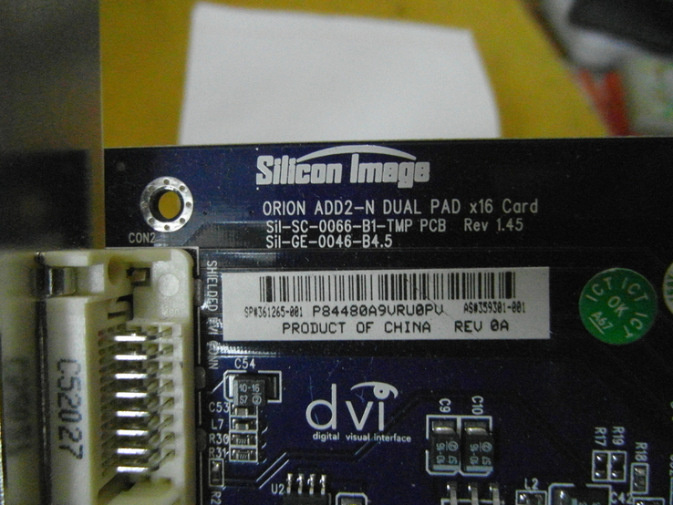Silicon Image ORION ADD2-N DUAL PADx16 Card.№2, фото №4