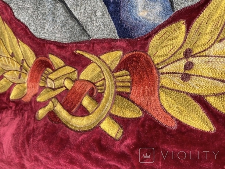 Флаг бархатный Знамя СССР, фото №12