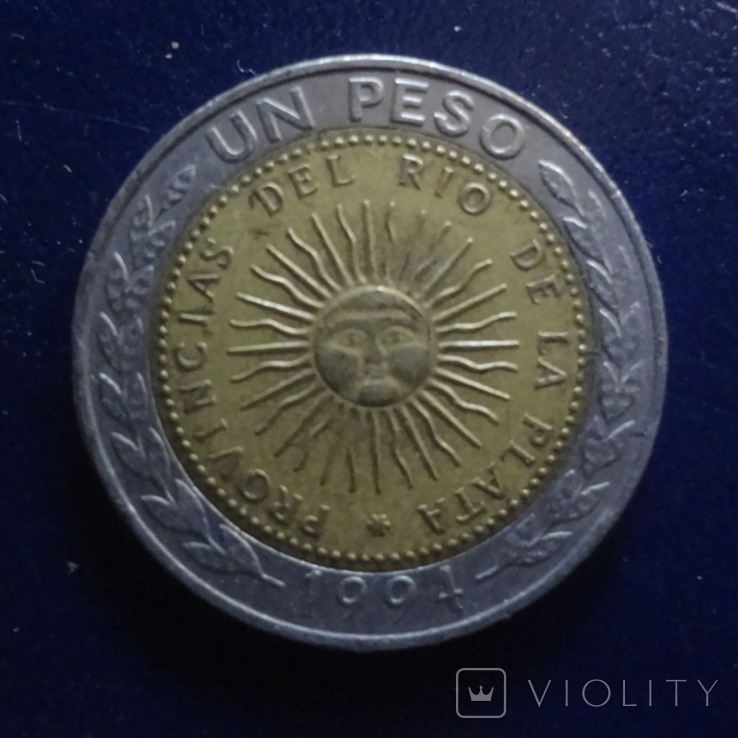 1 песо 1994 Аргентина (Г.17.28), фото №2