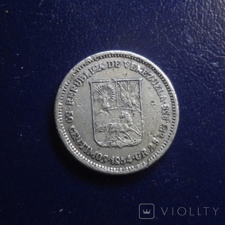 50 сантим 1954 Венесуэлла серебро (Г.17.30)