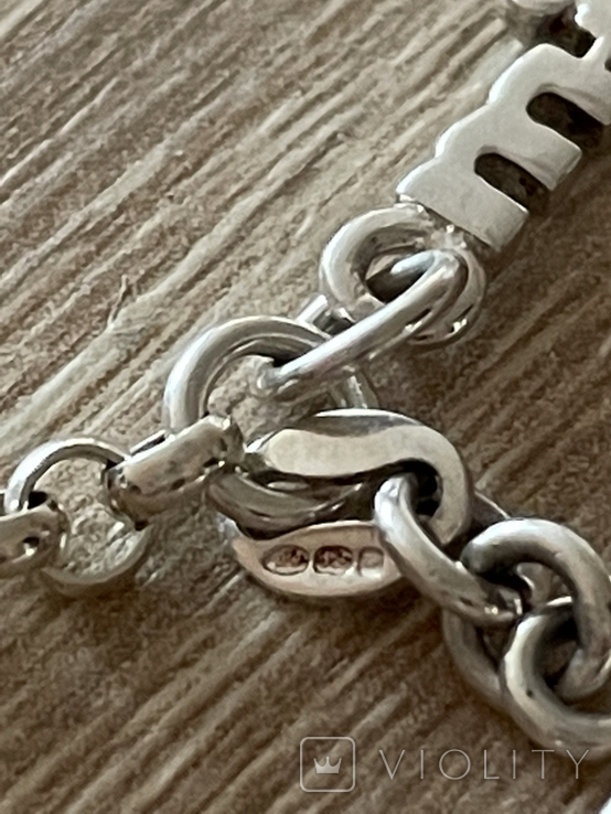 Modern silver necklace (Europe), photo number 7