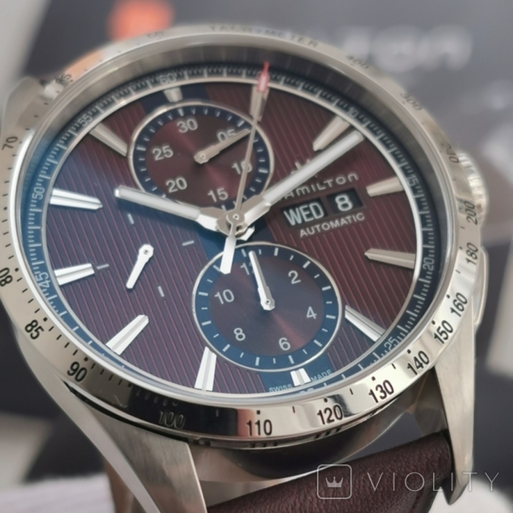 Hamilton Broadway Chronograph Bordeaux, фото №3