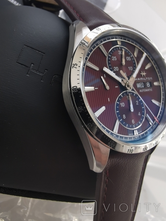 Hamilton Broadway Chronograph Bordeaux, фото №5