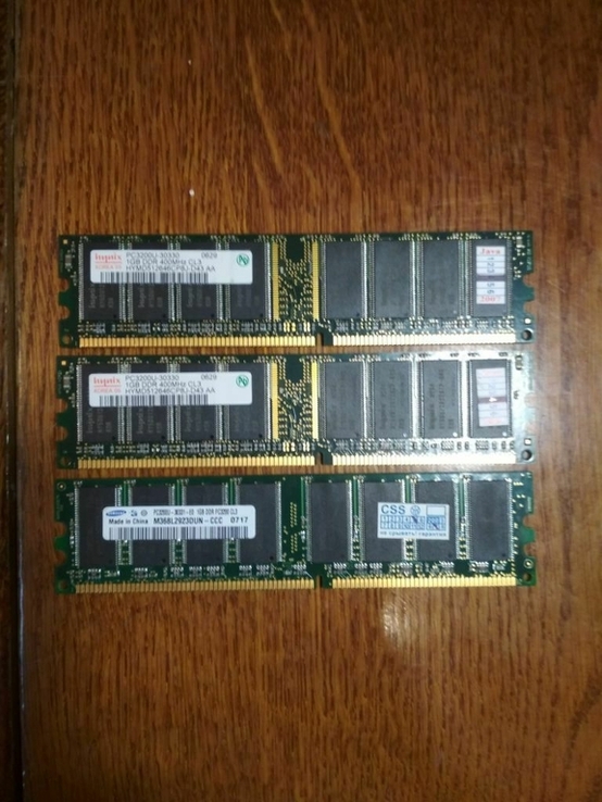 ОЗУ DDR 1GB 400MHz 3 штуки, photo number 2