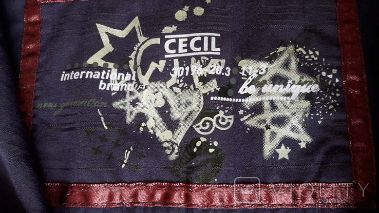 Женская рубашка Cecil, индийский стиль, пуговицы с вставками, фото №9