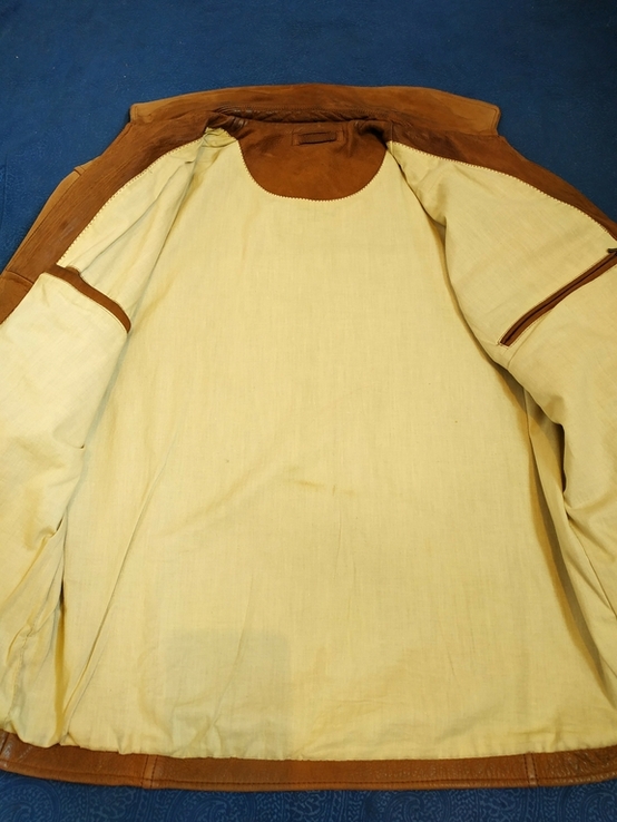 Куртка мощная кожаная VERA PELLE нубук р-р S(состояние!), фото №9