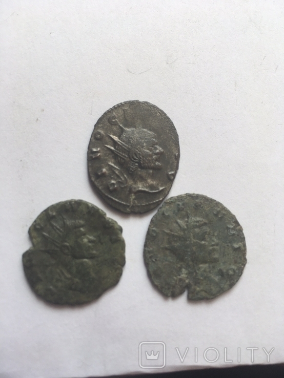 Три посмертных антониниана Клавдия II Готского, фото №2