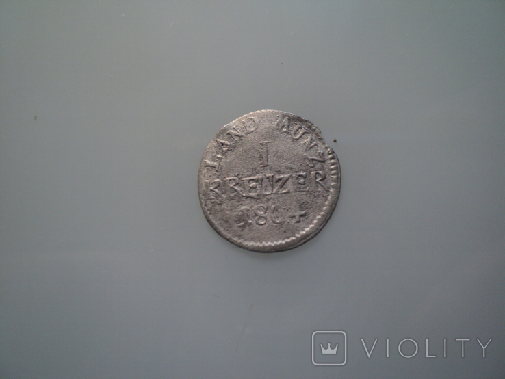 1 крейцер 1804 г серебро, фото №4