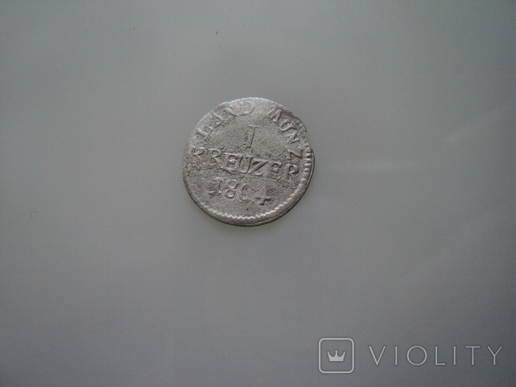 1 крейцер 1804 г серебро, фото №8