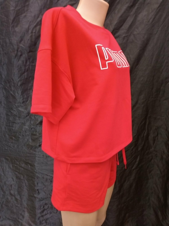 Спортивный костюм с шортами ( красный), фото №5