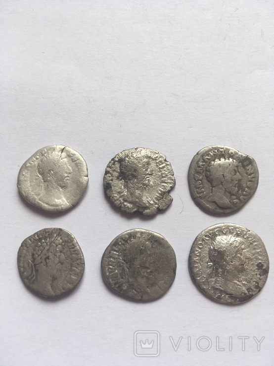 Серебряные денарии Римской империи