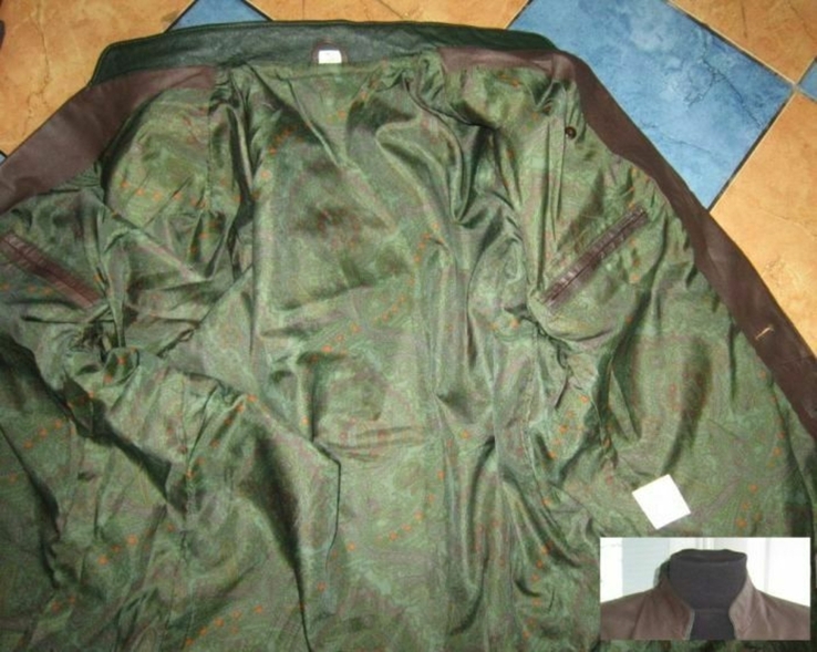 Большой кожаный мужской пиджак. Германия. Лот 661., фото №5
