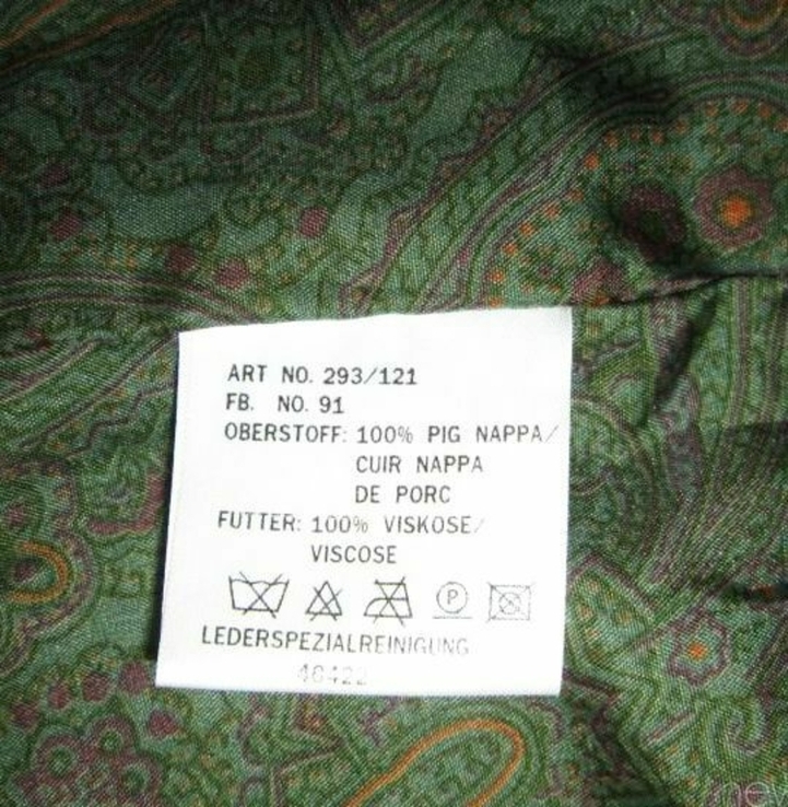 Большой кожаный мужской пиджак. Германия. Лот 661., photo number 8