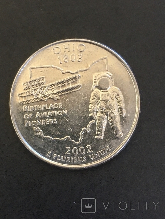 25 центів США 2002 D