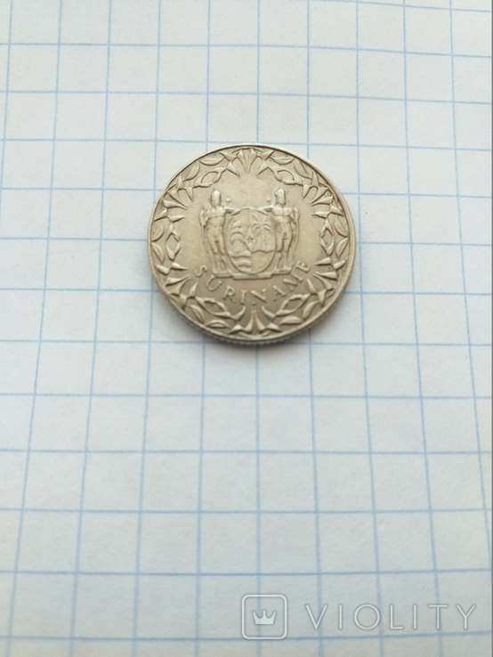 Сурінам 1972 рік 25 центів., фото №2