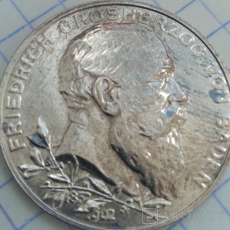 2 марки Фрідріх (Баден) 1902р, фото №4