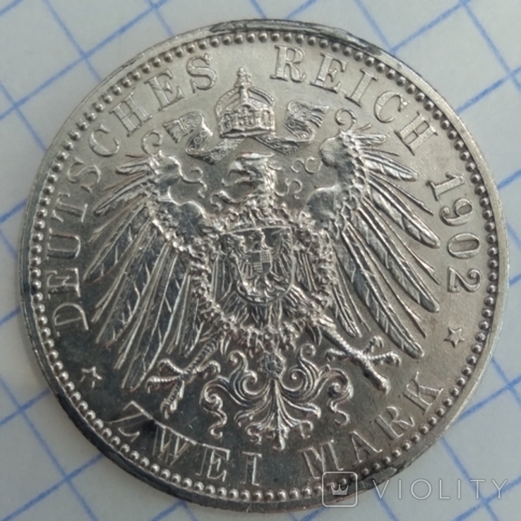 2 марки Фрідріх (Баден) 1902р, фото №7