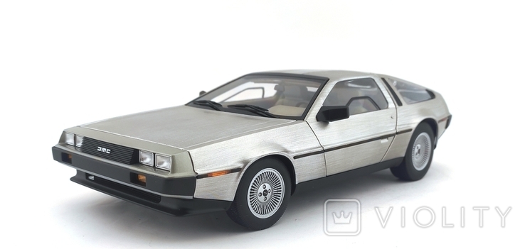 1/18 DeLorean DMC12 Coupe 1981 silver Auto Art, фото №3