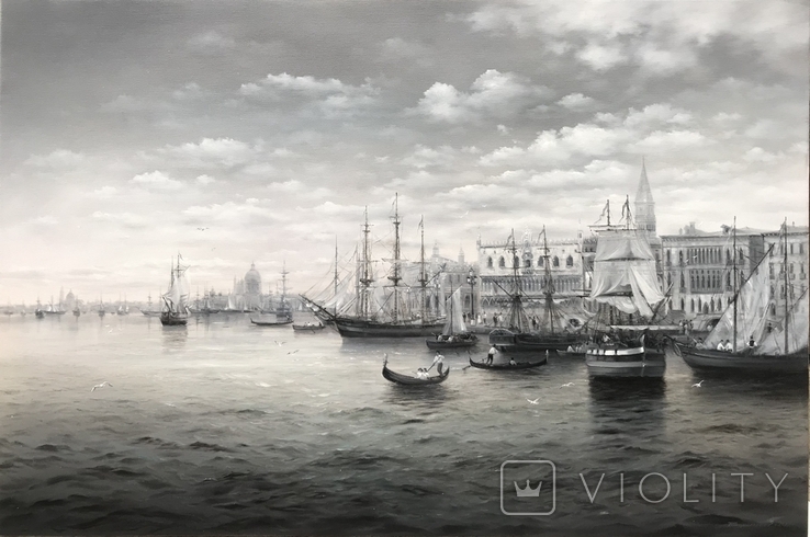 Оттенки Венеции. Холст масло 60х90 Борисенко, фото №2