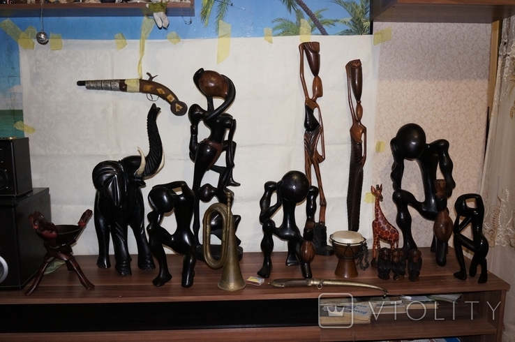 Африканские статуэтки 2 шт., фото №7