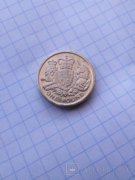 Англія 2015 рік 1 фунт., фото №2