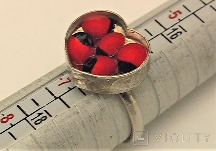 Кольцо перстень бижутерия Европа 2,97 грамма 17 размер, фото №7