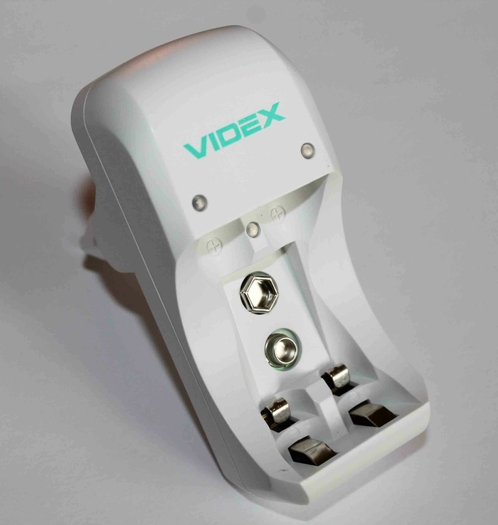 Зарядное устройство Videx для аккумуляторов AAA AA Крона 9V, numer zdjęcia 2