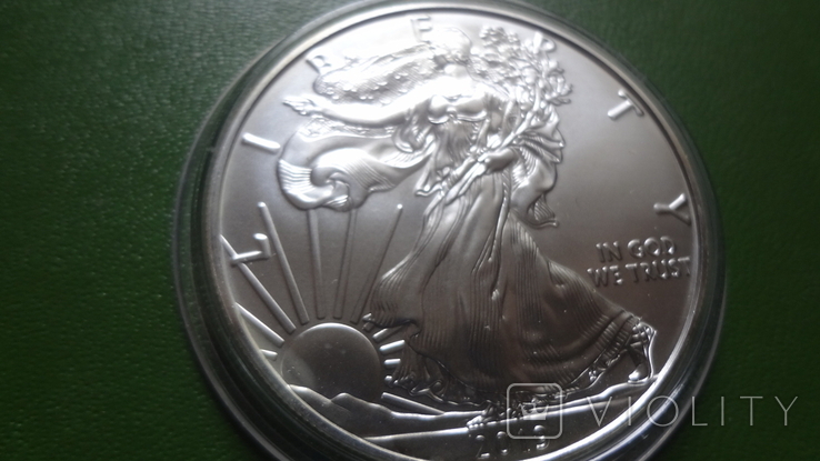 1 доллар 2019 США Свобода унция серебро 999, фото №3