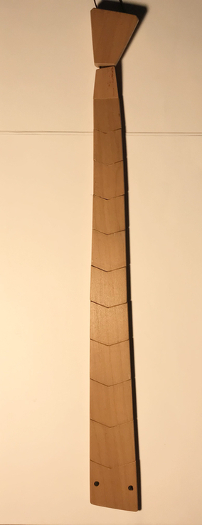 Галстук деревянный, фото №4