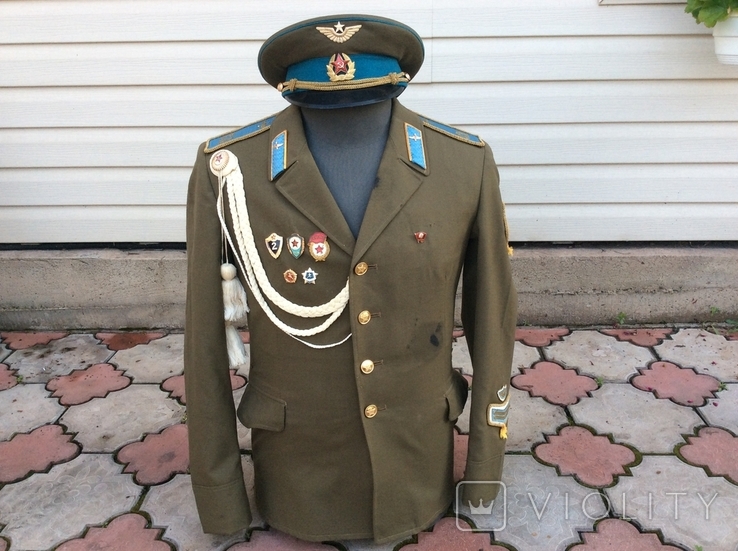 Китель рядового ВВС СССР с фуражкой, дембельский вариант