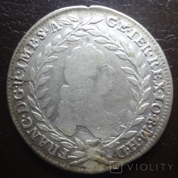 20 крейцеров 1754 серебро (I.9.19), фото №4