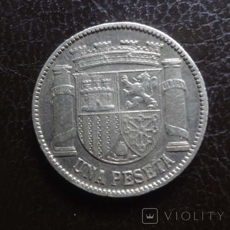 1 песета 1933 Испания серебро (I.1.5), фото №4