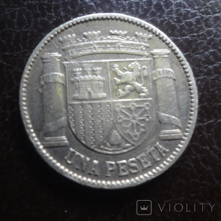 1 песета 1933 Испания серебро (I.1.5), фото №5