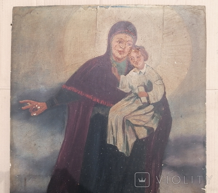 Богородица в полный рост с младенцем. Храмовая., фото №4