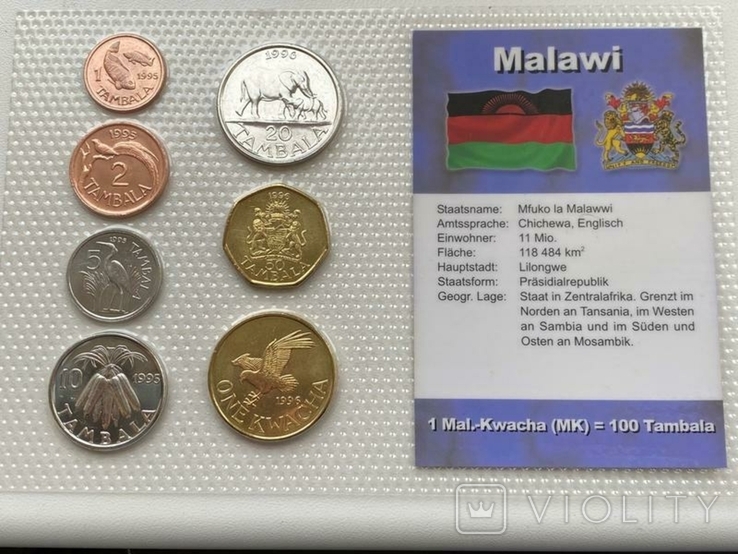 Набор монет Малави, фото №2