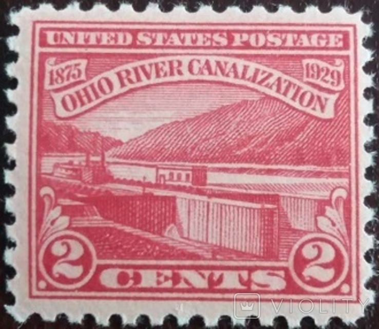 США 1929 г., Шлюз реки Огайо, MNH