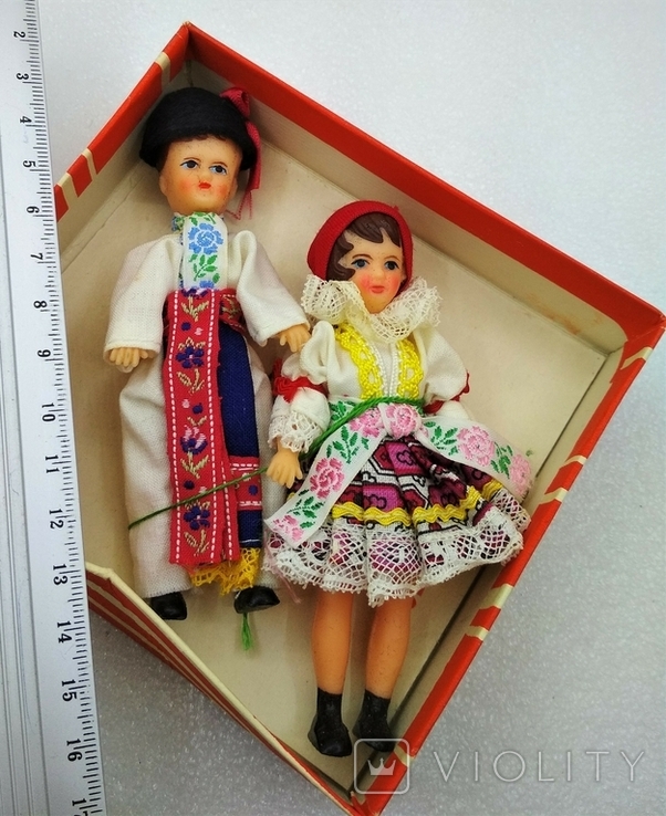 Куклы в Национальных Костюмах Винтаж Чехословакия 1976 г., photo number 3