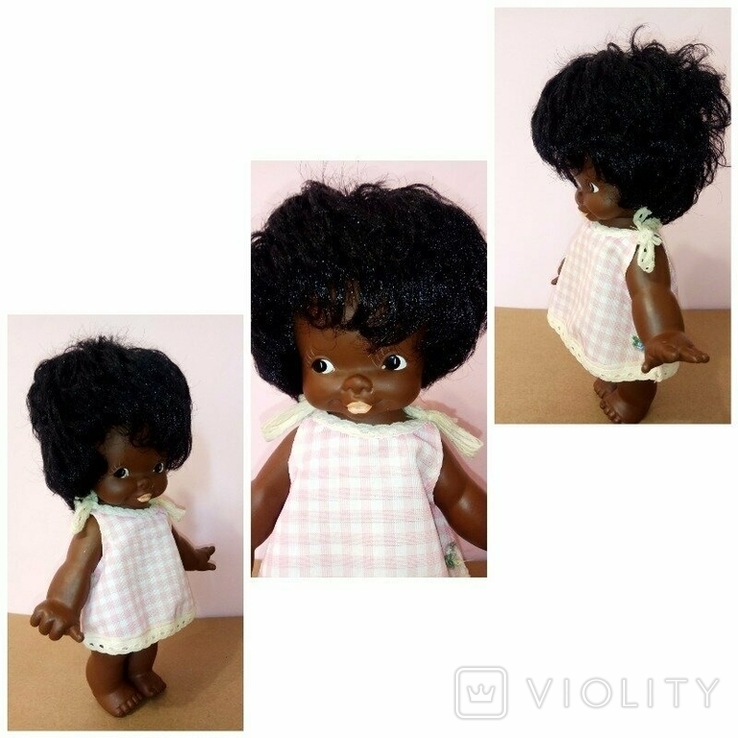 Кукла негритянка прямоножка ГДР, фото №7