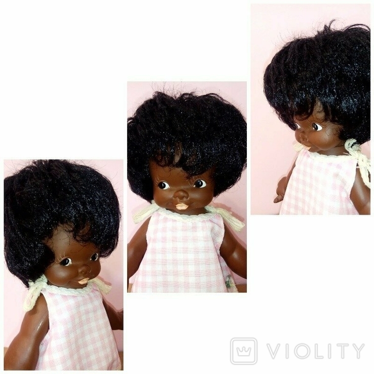 Кукла негритянка прямоножка ГДР, фото №8