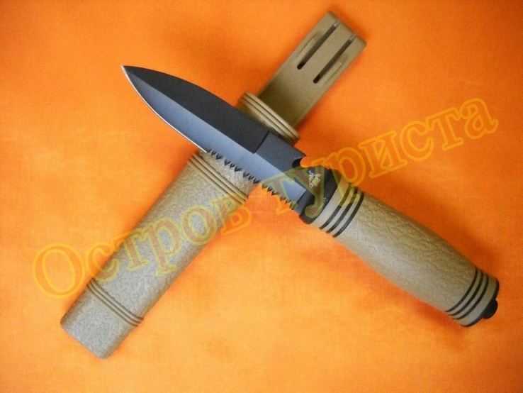 Нож туристический для дайвинга Colunbia 1718E стропорез бита серрейтор, фото №6