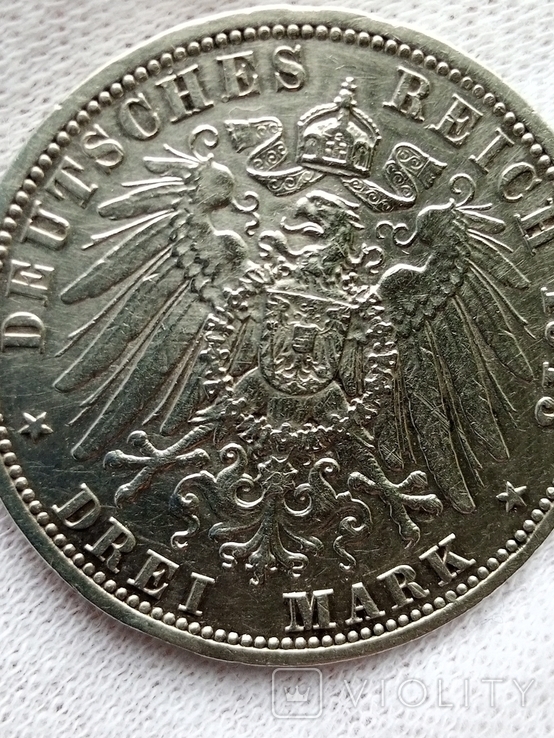 3 марки 1913г.Вильгельм 2, фото №3
