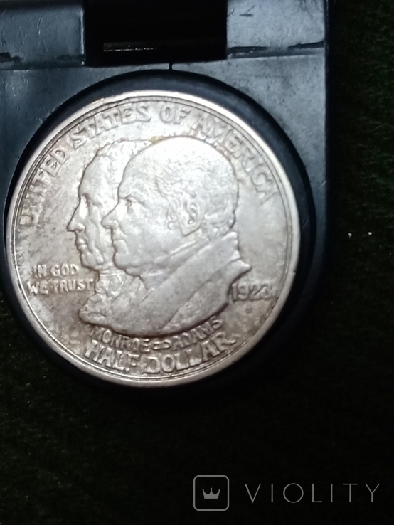 Монета 50 центов 1923 г. "100 лет Доктрине Монро", фото №2