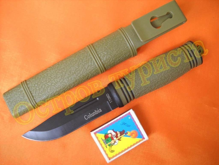 Нож Colunbia с чехлом и битой 1738D дайвинг туристический, фото №4