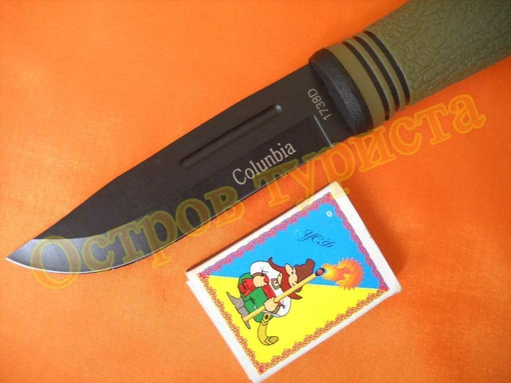 Нож Colunbia с чехлом и битой 1738D дайвинг туристический, фото №5