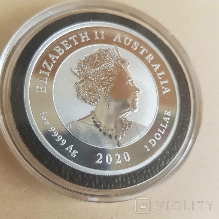 Австралия 2020 Львы хранители Пиксиу 1 унция серебра, фото №6