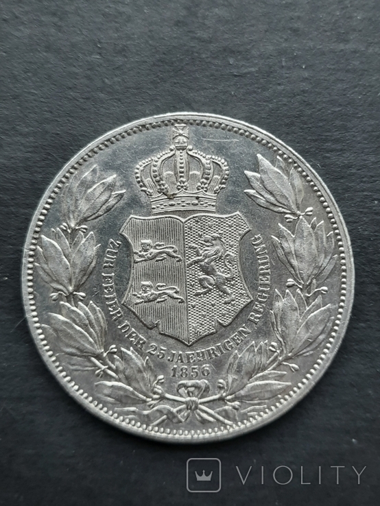 2 Талера Брауншвейг 1856 год серебро В, фото №8