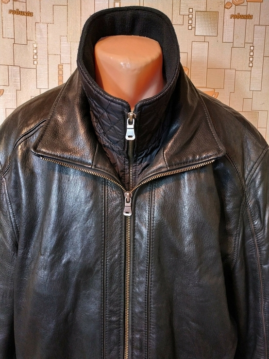 Куртка кожаная утепленная WARREN PARKER кожа наппа p-p XL, photo number 4