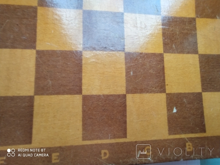 Шахматы с деревянной доской, крупные фигуры СССР, фото №11