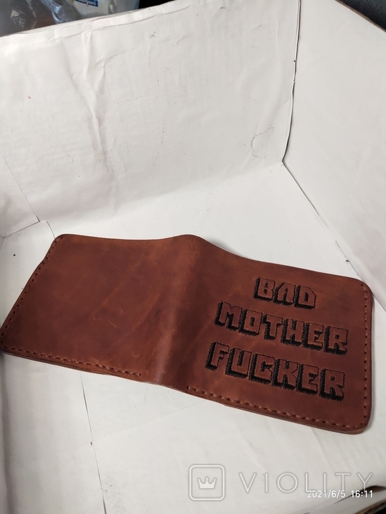 Мужской кожаный кошелек,портмоне из кинофильма Криминальное чтиво, фото №5